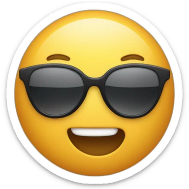 sunglasses drooling sticker