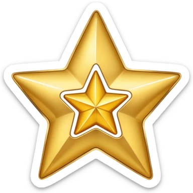 4.5 stars with the 5th star half of it filled sticker