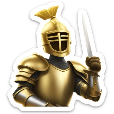 Golden Knight victory celebration  sticker
