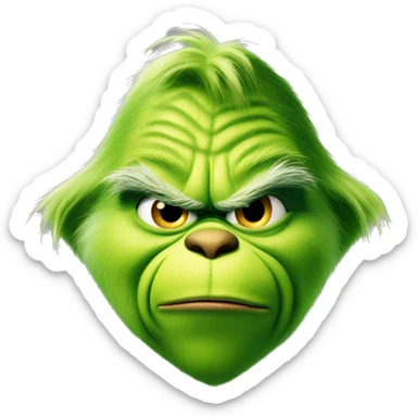 The grinch Christmas  sticker