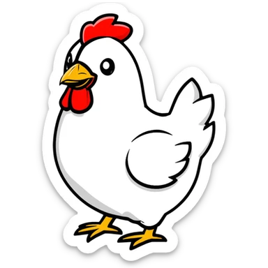 Hen sticker