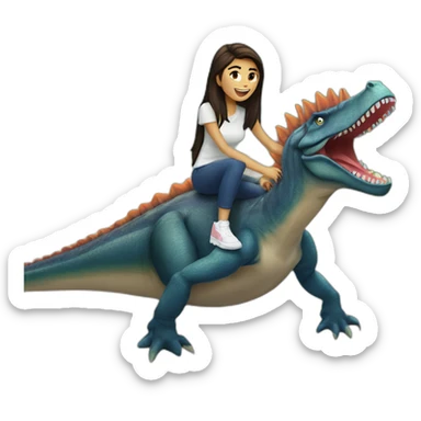Madison beer ride a spinosaurus sticker
