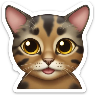 tortishell cat sticker