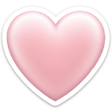 Light pink heart sticker