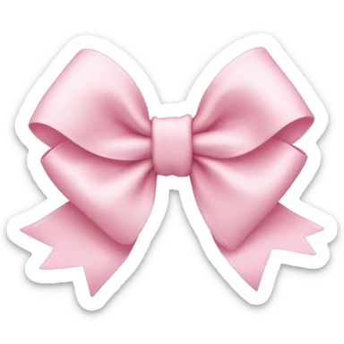 Light pink bow sticker