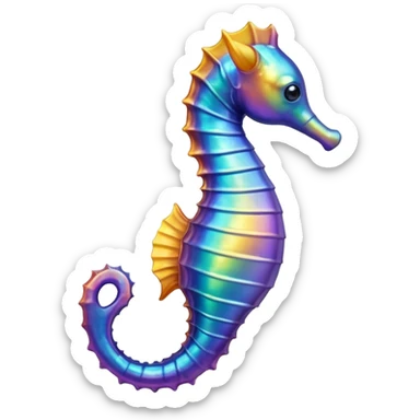 Un caballito de mar sticker