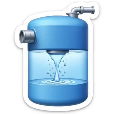 Tank of water  sticker