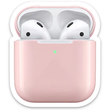 Pale pink airpods sticker
