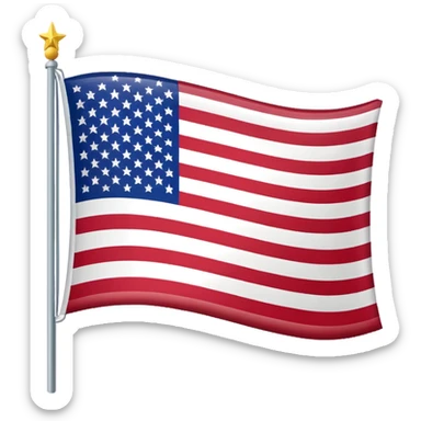 Flag of United States of Brazilia sticker