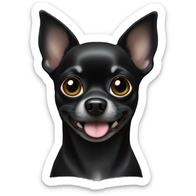 black Chihuahua sticker
