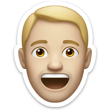 sigma mewing as big as caseoh sticker