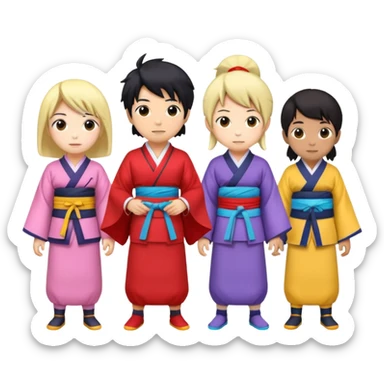 People who like Japanese animation characters sticker