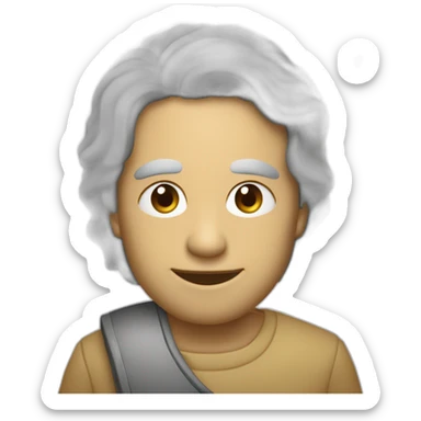 rôbo prata na aula de computação sticker