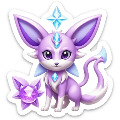 Luxio-Espeon-Amaura-fusion sticker