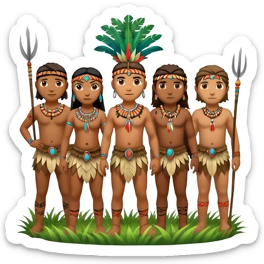 Jungle people sticker