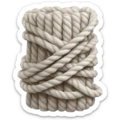 White bundle of rope sticker