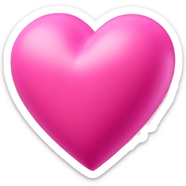 3D pink heart  sticker