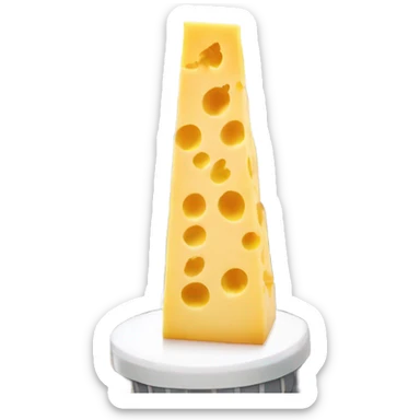 Cheese on top of the Empire State Building  sticker