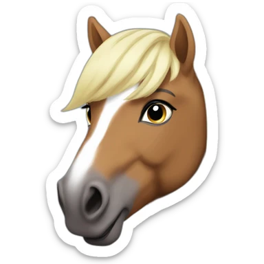 poney maquillé sticker