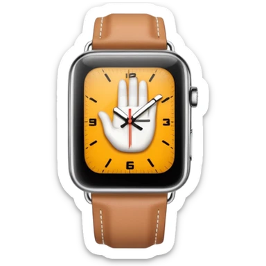 Just the finger like in the 4 picture but the watch on top of the sleeve  sticker