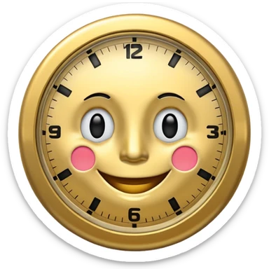 Clock it smile sticker