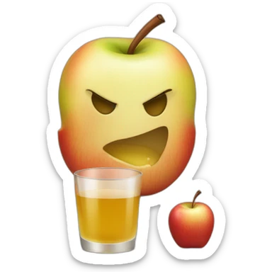 Little Apple juice death sticker
