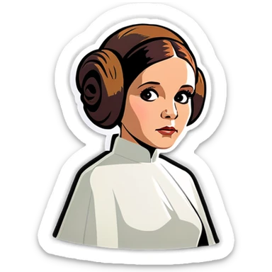 Princess Leia  sticker