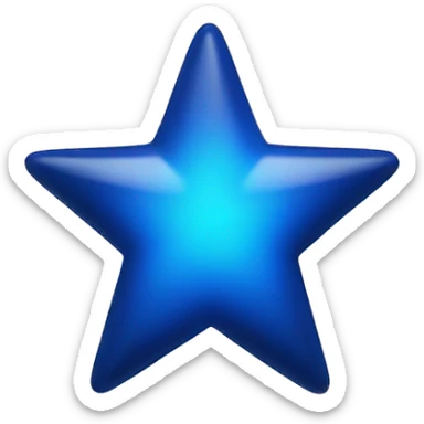 blue star no face  sticker