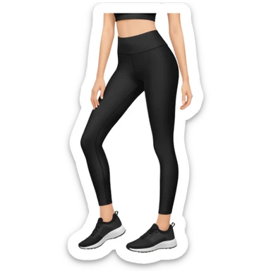 legging noir sticker