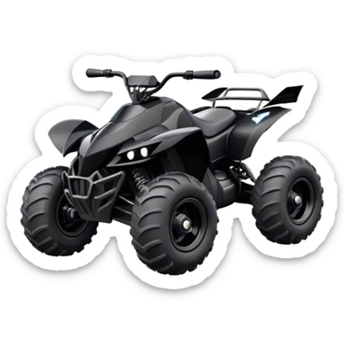 batmobile atv quad cross sticker