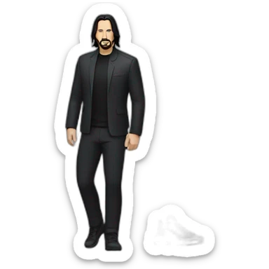 john wick with nike tn sticker