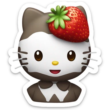 Hello Kitty strawberry sticker