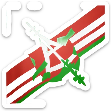 Create the adygea republic flag sticker