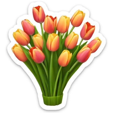 Tulip bouquet  sticker
