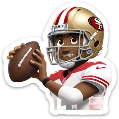 San Francisco 49ers quarterback  sticker