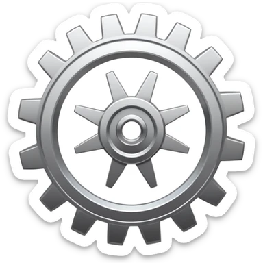 Airtable logo with a cog in the top right sticker