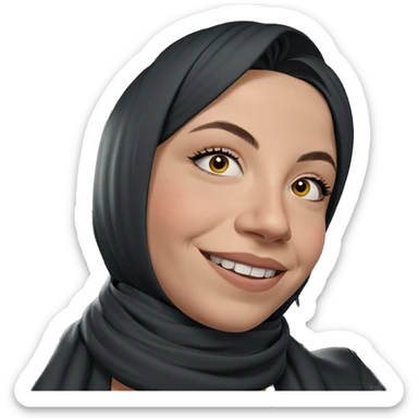 smiling girl in car interior sticker