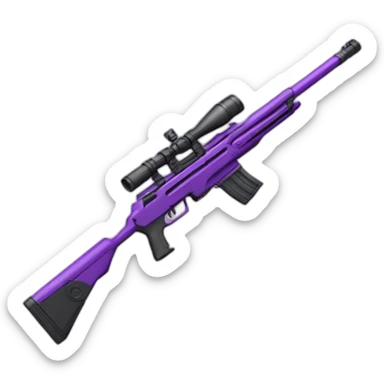 PURPLE sniper rifle sticker