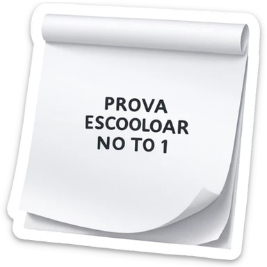 PROVA ESCOLAR NOTA 10 sticker
