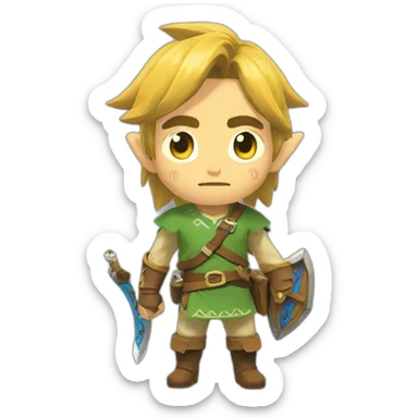 Link breath of the wild sticker