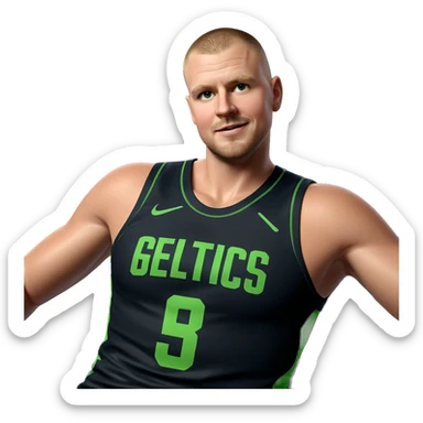 confident boy in sportswear sticker