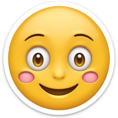 dumb emoji with eyes spread sticker