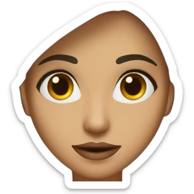 femme brune yeux noir en amande 38ans sticker