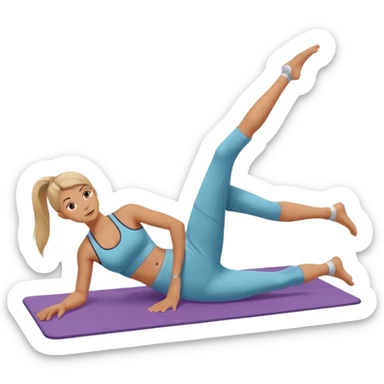 pilates on the mat sticker