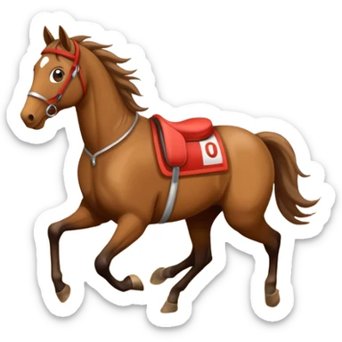 dirt Race track horse trace sticker