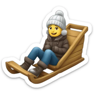 Chat sur un toboggan  sticker