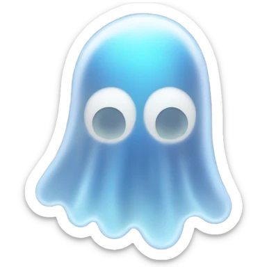 transparent ghost cloud, ethereal sticker