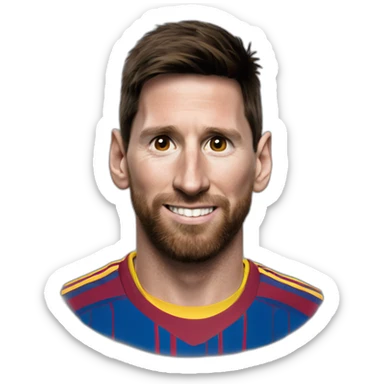 que mira bobo face messi sticker