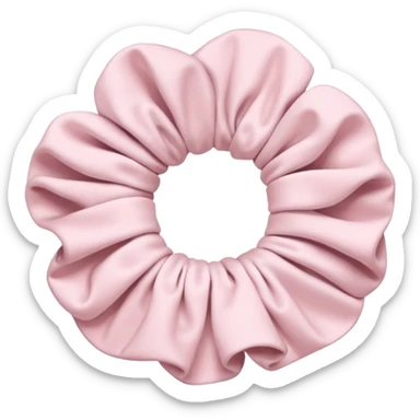 Pale pink Scrunchie  sticker