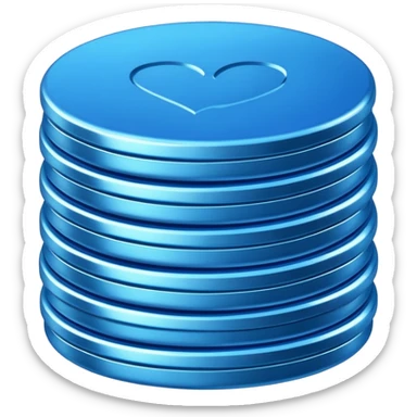 blue coins credit pack sticker